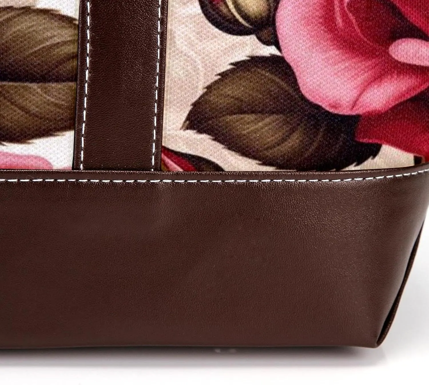 Bright Red Roses-903 Shoulder Purses for Women Large Soft Washed Leather Purses and Durable Handbags
