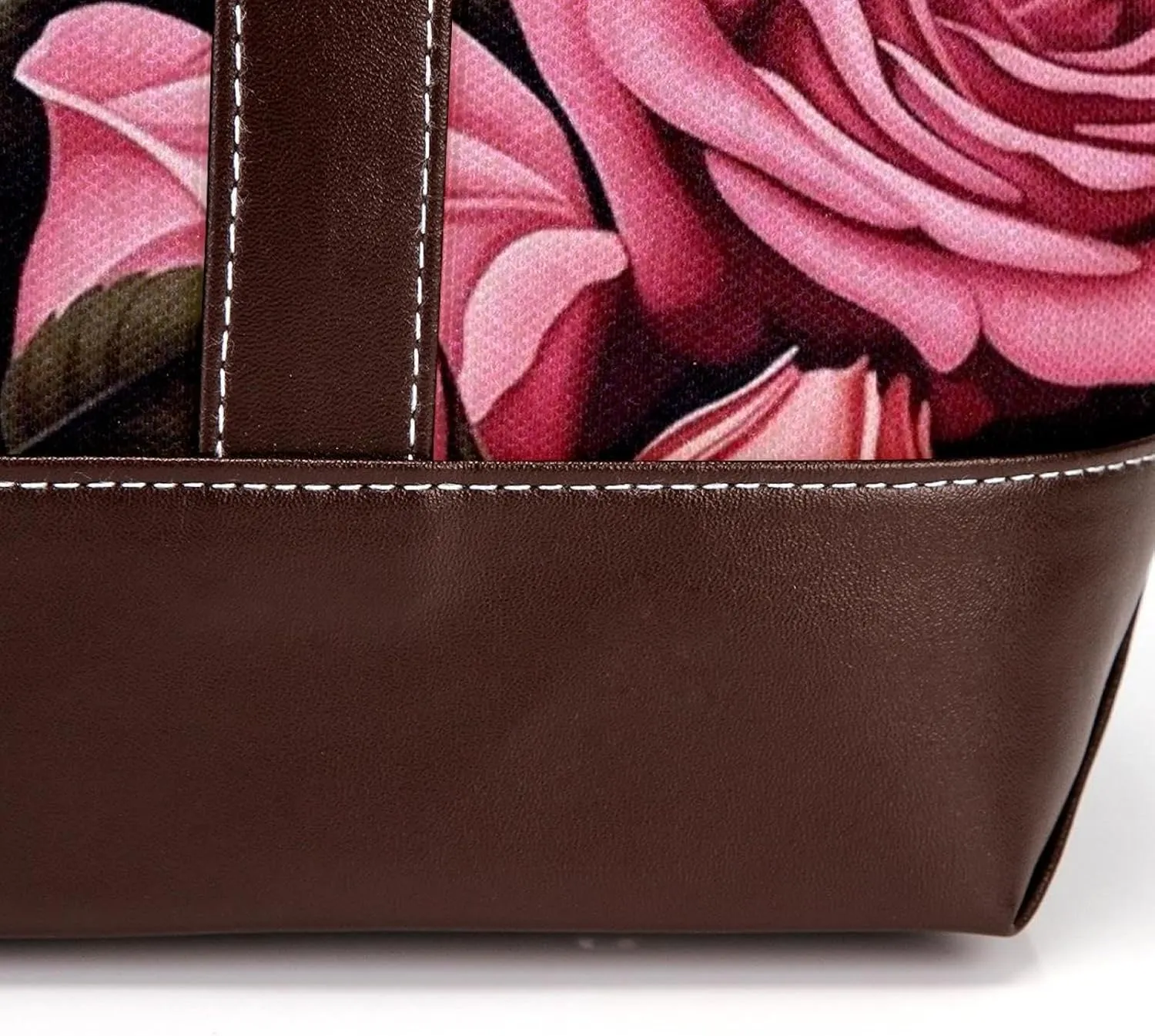 Bright Red Roses-903 Shoulder Purses for Women Large Soft Washed Leather Purses and Durable Handbags