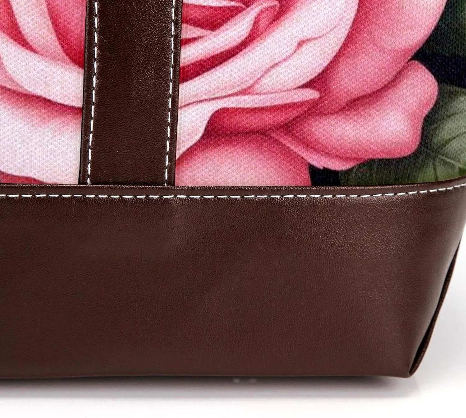 Bright Red Roses-903 Shoulder Purses for Women Large Soft Washed Leather Purses and Durable Handbags