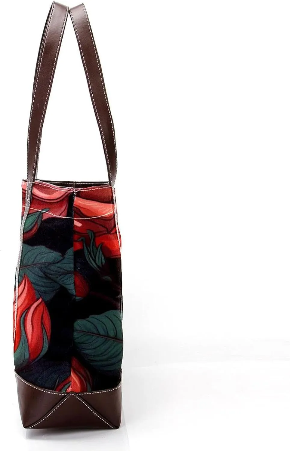 Bright Red Roses-936 Shoulder Purses for Women Large Soft Washed Leather Purses and Durable Handbags