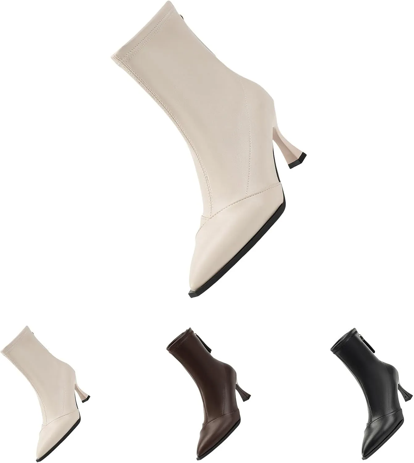 Brown Ankle Boots Black Boot Blue Boots Winter Work Boots for Women Womens Ankle Boots with Heel Black Platform Boots Wedge Booties for Women Stretch Ankle Boot