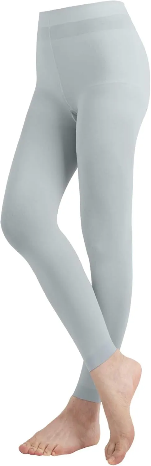 Butterfly EMEM Apparel Girls' Solid Colored Microfiber Opaque Footless Tights