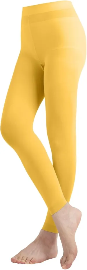 Butterfly EMEM Apparel Girls' Solid Colored Microfiber Opaque Footless Tights