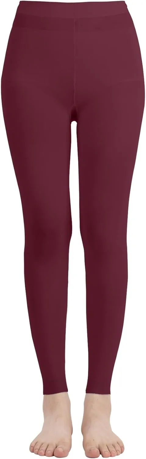 Butterfly EMEM Apparel Girls' Solid Colored Microfiber Opaque Footless Tights