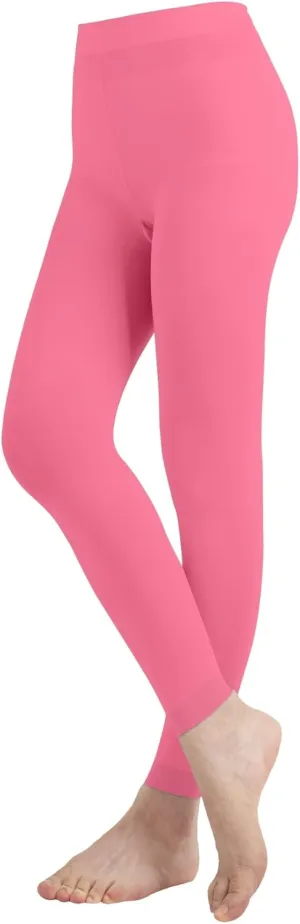 Butterfly EMEM Apparel Girls' Solid Colored Microfiber Opaque Footless Tights