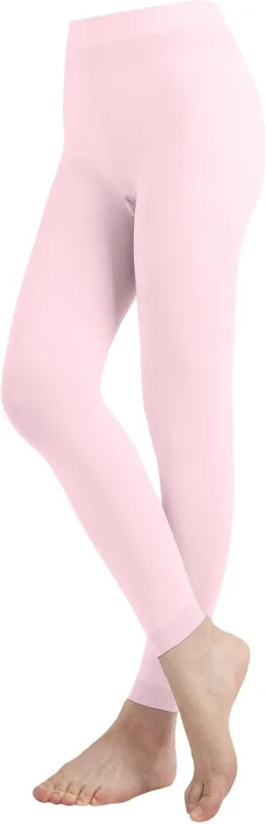 Butterfly EMEM Apparel Girls' Solid Colored Microfiber Opaque Footless Tights