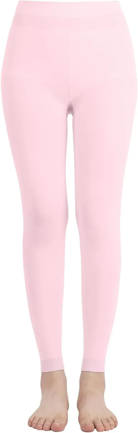 Butterfly EMEM Apparel Girls' Solid Colored Microfiber Opaque Footless Tights