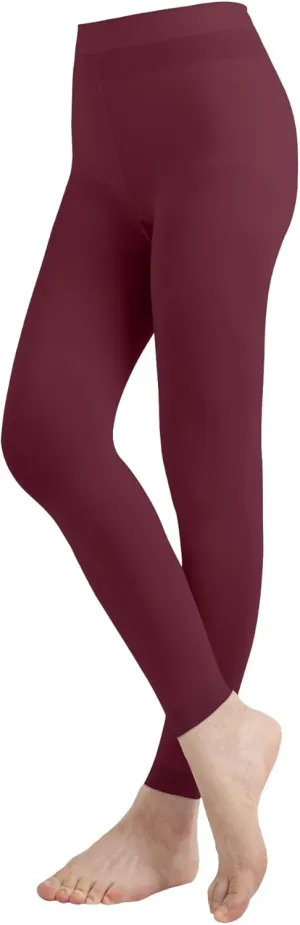 Butterfly EMEM Apparel Girls' Solid Colored Microfiber Opaque Footless Tights