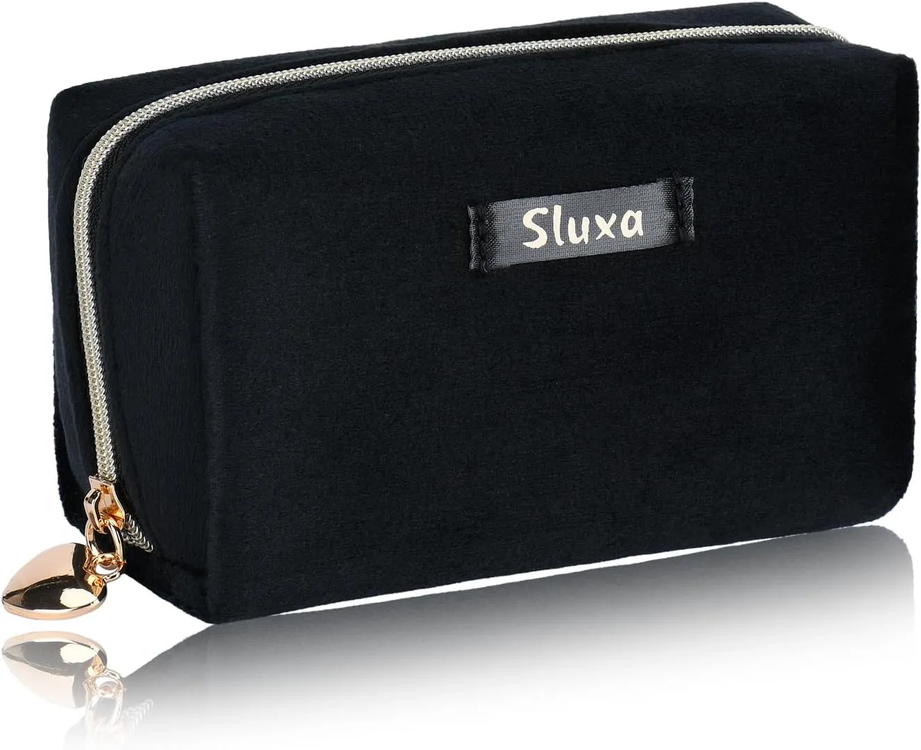 Calssic Small makeup bags, Black Velvet cute makeuo bag,Travel makeup bag for women,Mini travel lipstick bag.