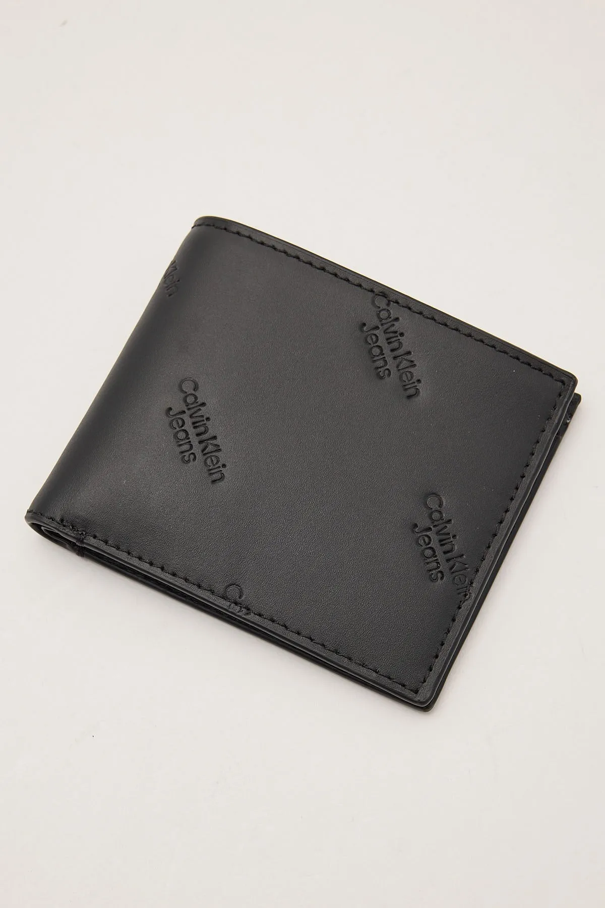 Calvin Klein Logo Print Bifold ID Black