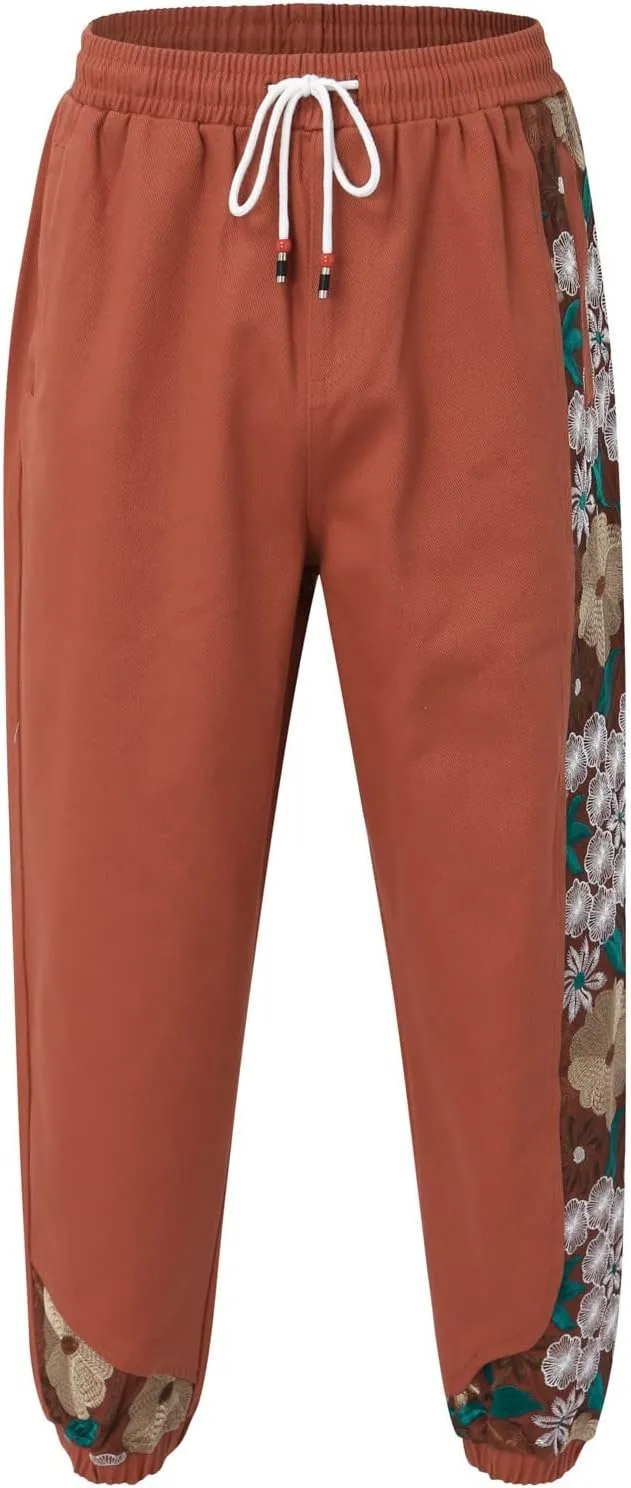 Cargo Pants for Men Big and Tall, Pants Men's Sweatpants Casual Lounge Cotton Yoga Pants Loose Open Bottom Straight
