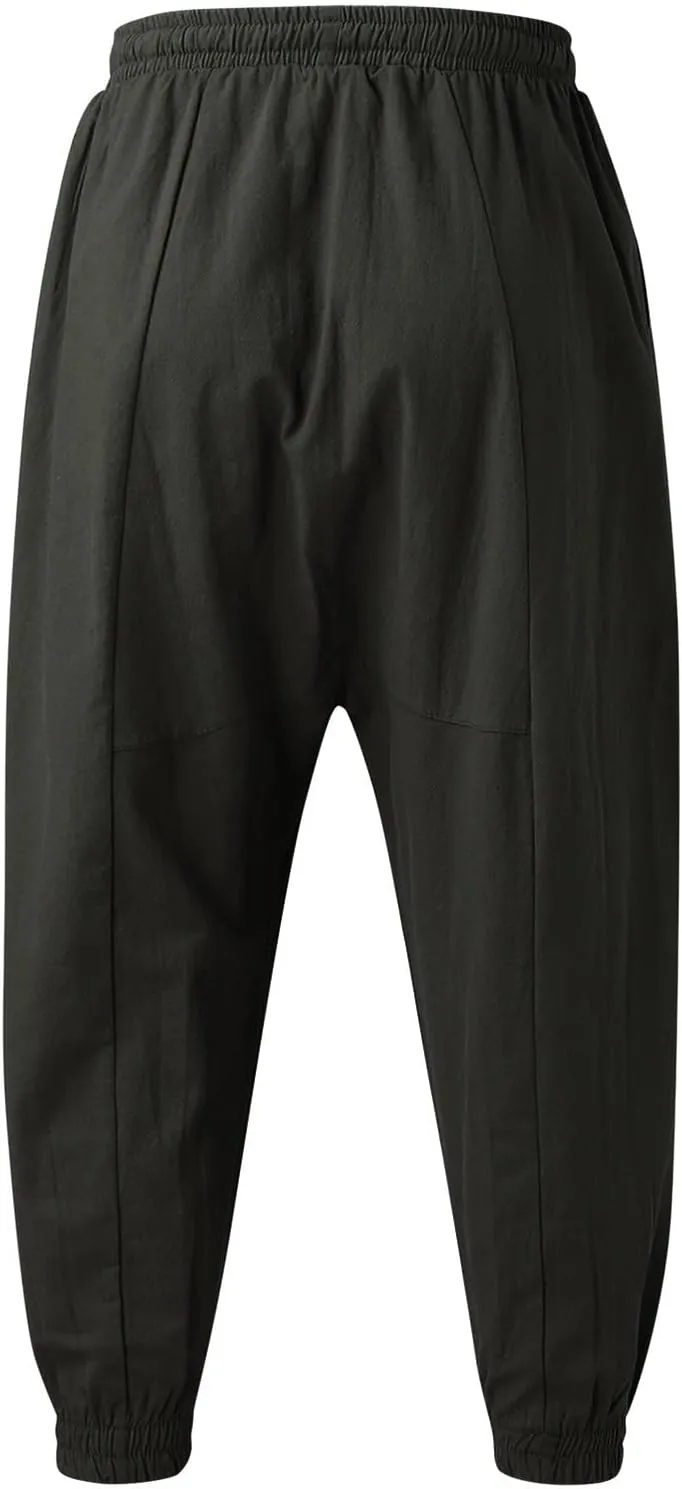 Cargo Pants for Men Relaxed Fit Bottom Straight Leg Casual Loose Fit Baggy Athletic Jogger Pants with Pockets Men's