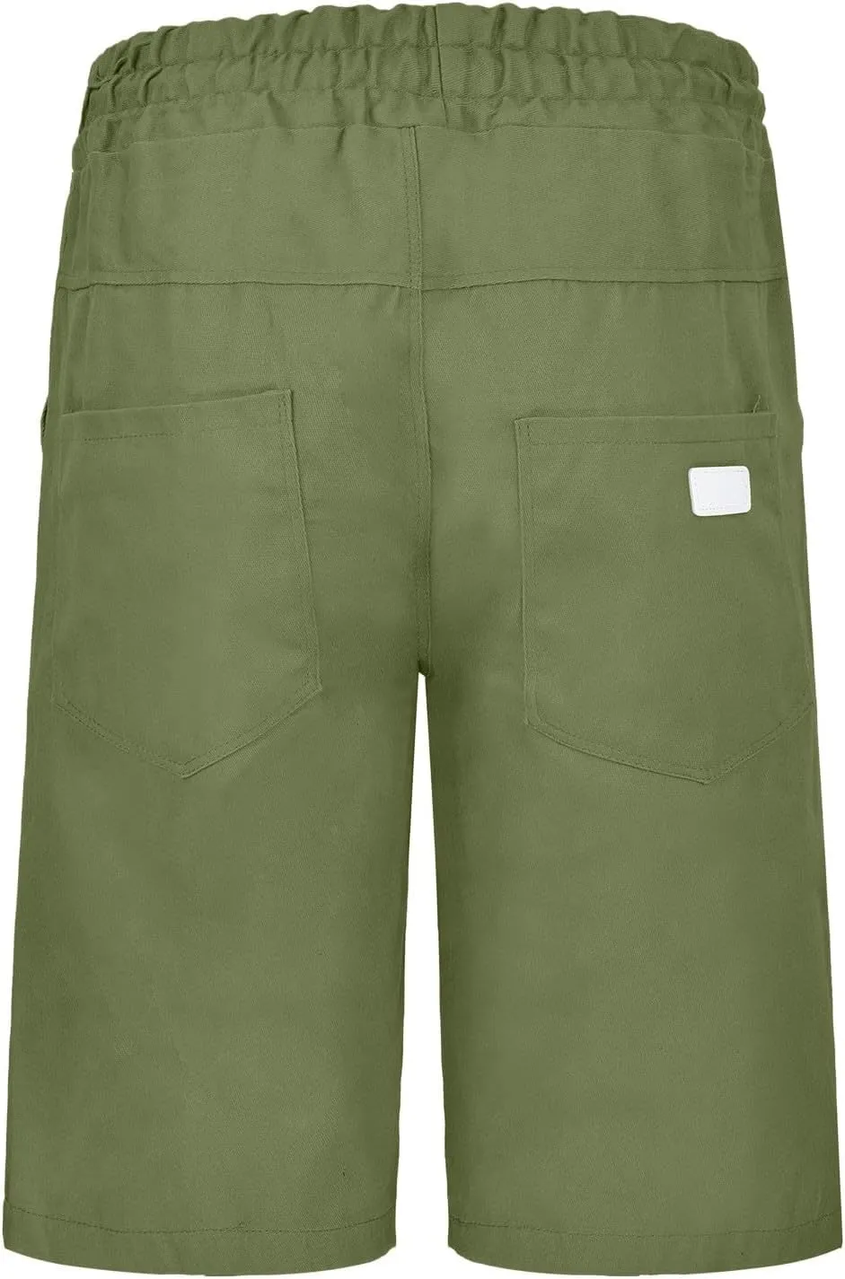 Cargo Shorts for Men, Mens Casual Shorts Cotton Drawstring Summer Beach Stretch Twill Chino Athletic Golf Gym Shorts