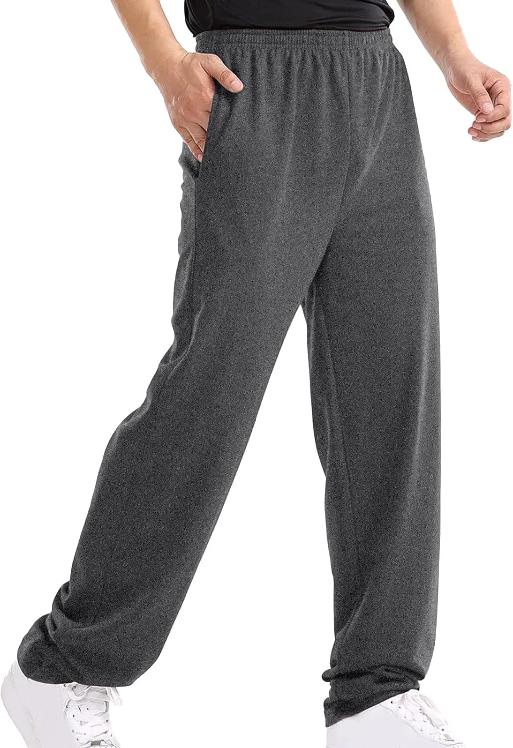 Cargo Sweatpants for Men Mens Lounge Pants Solid Casual Outdoor Long Pants Men's Elastic Waist Drawstring Long Pants