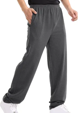 Cargo Sweatpants for Men Mens Lounge Pants Solid Casual Outdoor Long Pants Men's Elastic Waist Drawstring Long Pants