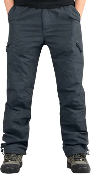 Cargo Trousers for Men with Pockets Mens Cargo Pants Casual Drawstring Athletic Jogger Sports Outdoor Trousers Mens