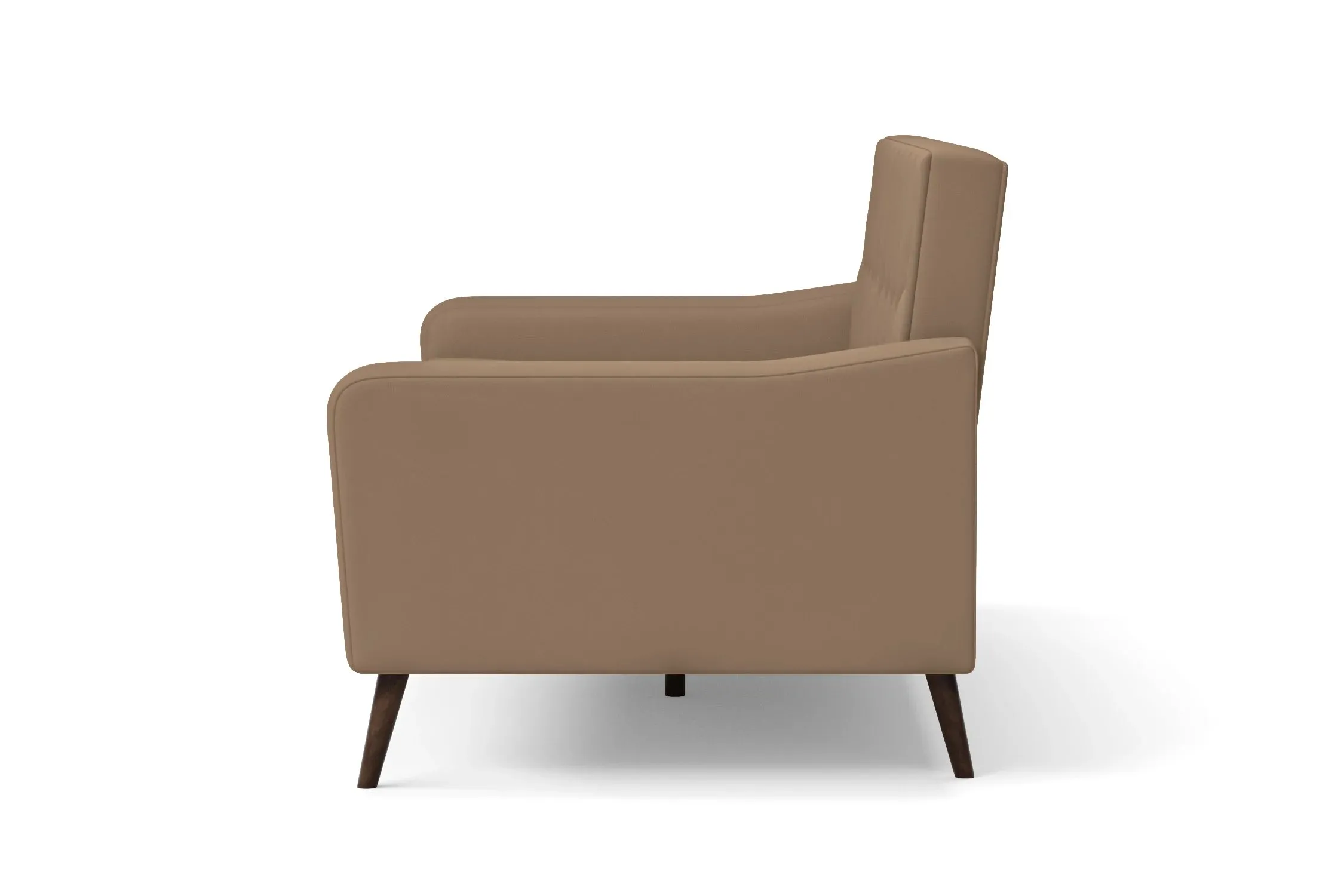 Carpi 4 Seater Sofa Stone Leather