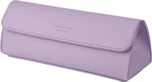 carrotez Stylish PU Leather Makeup Bag: Versatile Travel Toiletry Bag & Cosmetic Pouch, Small Makeup Organizer for Purse Essentials - Ideal Makeup Brush Holder & Sunglasses Case for Women - Violet