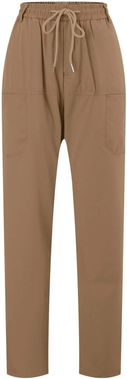 Chinos Pants Men, Stretch Active Chino Pants Slim Fit Mens Slacks Tapered Pants Twill Cargo Casual Pants Golf Jogger