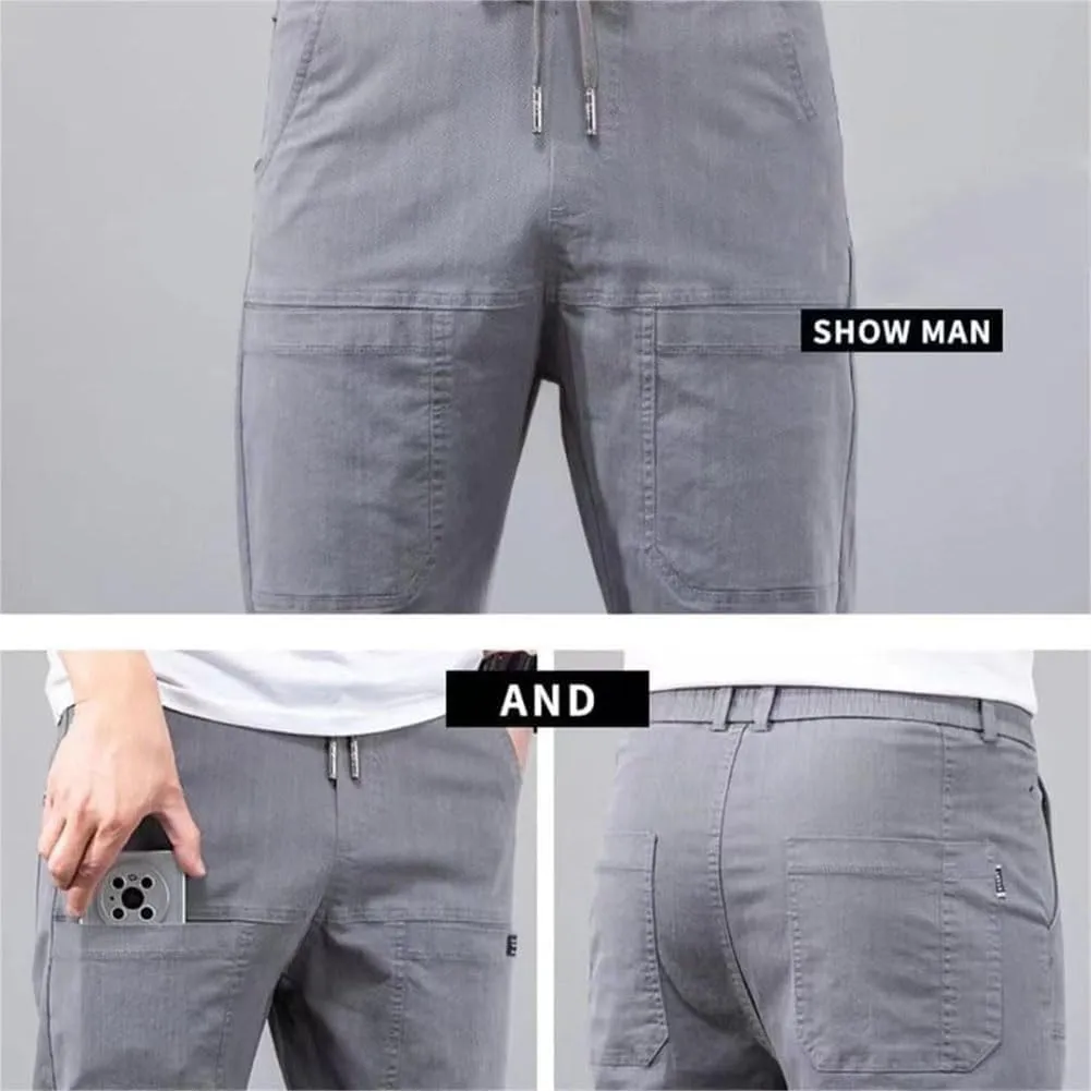 Chinos Pants Men Stretch Active Mens Slacks Chino Pants Slim Fit Twill Tapered Pants Cargo Casual Pants Golf Joggers