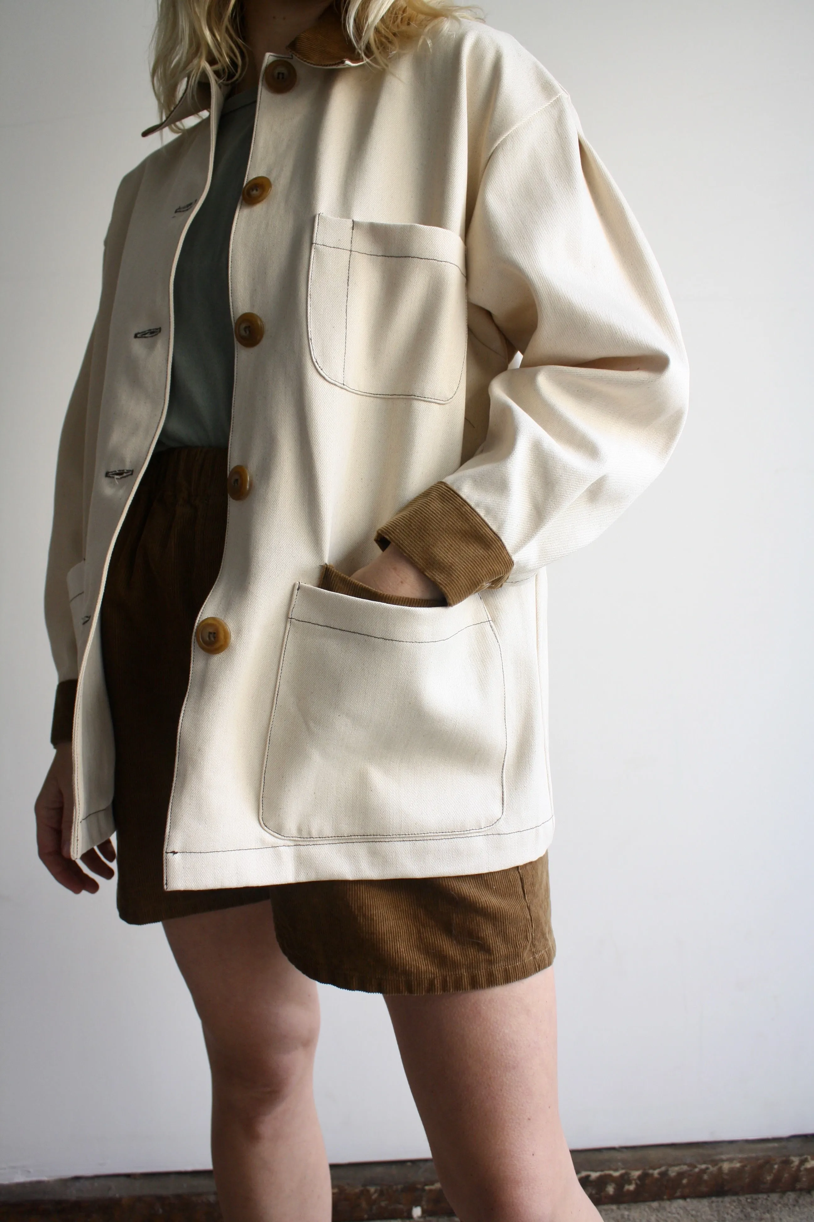 Claire Shorts - Acorn Corduroy