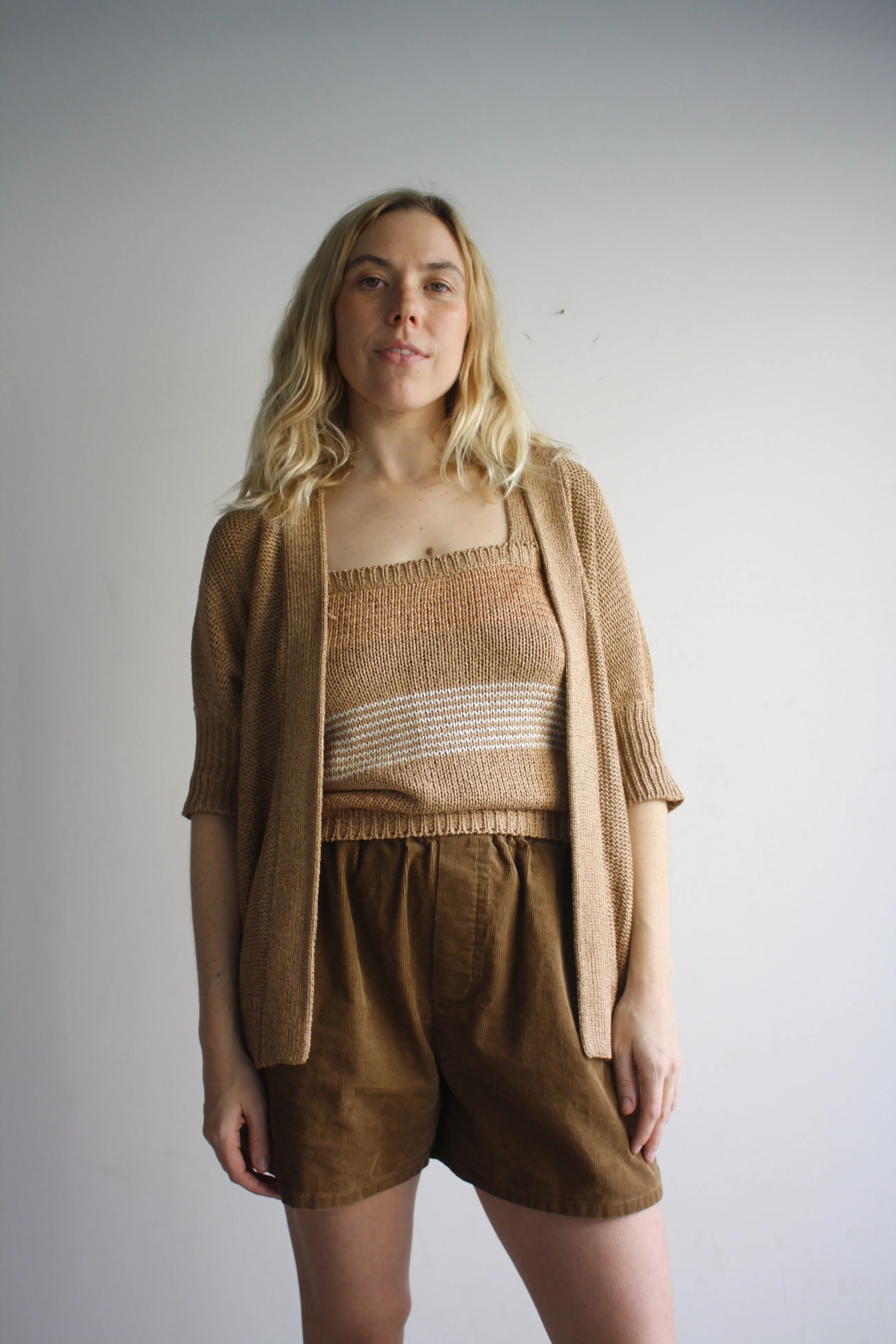 Claire Shorts - Acorn Corduroy