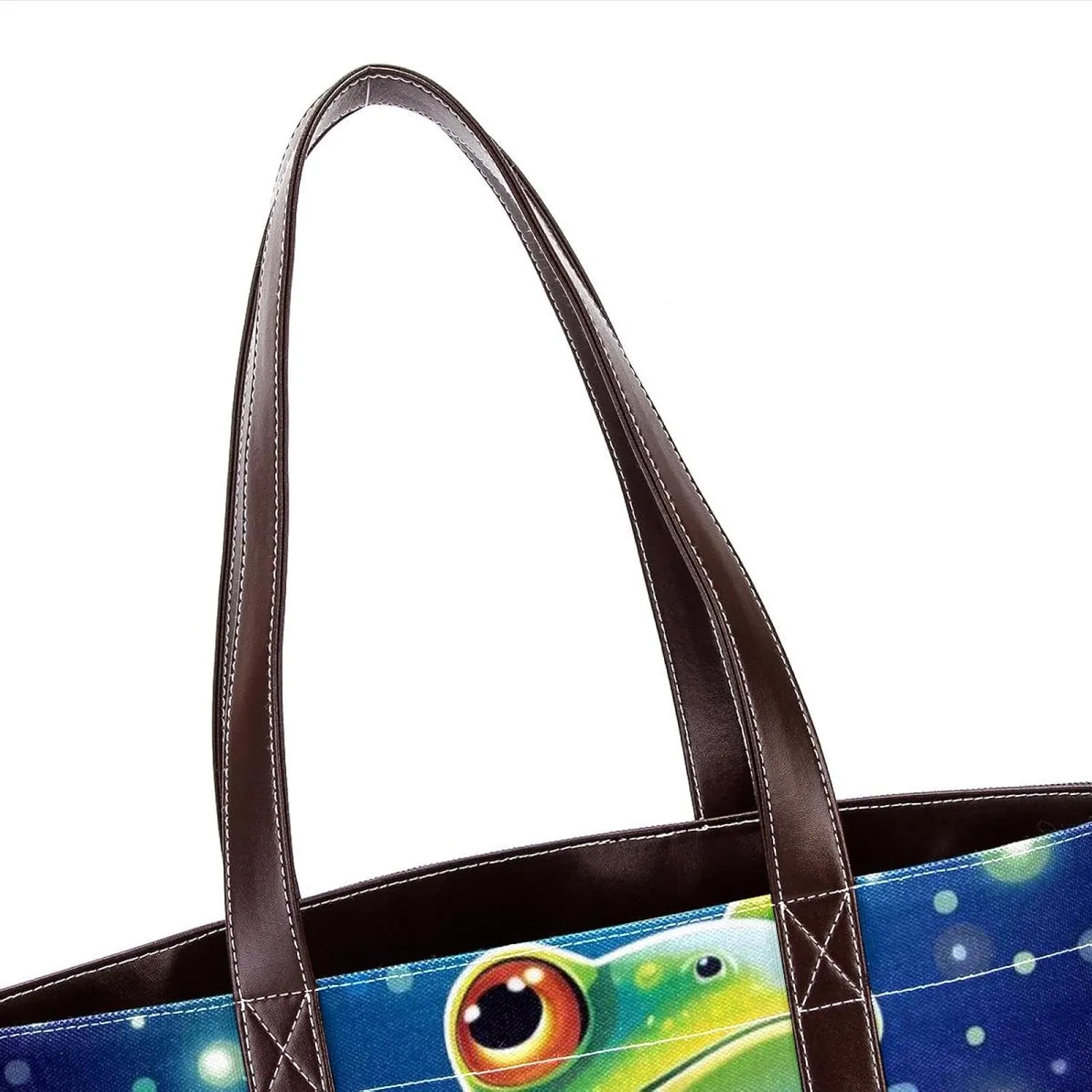 Colored Frog-1167 Shoulder Purses for Women Large Soft Washed Leather Purses and Durable Handbags