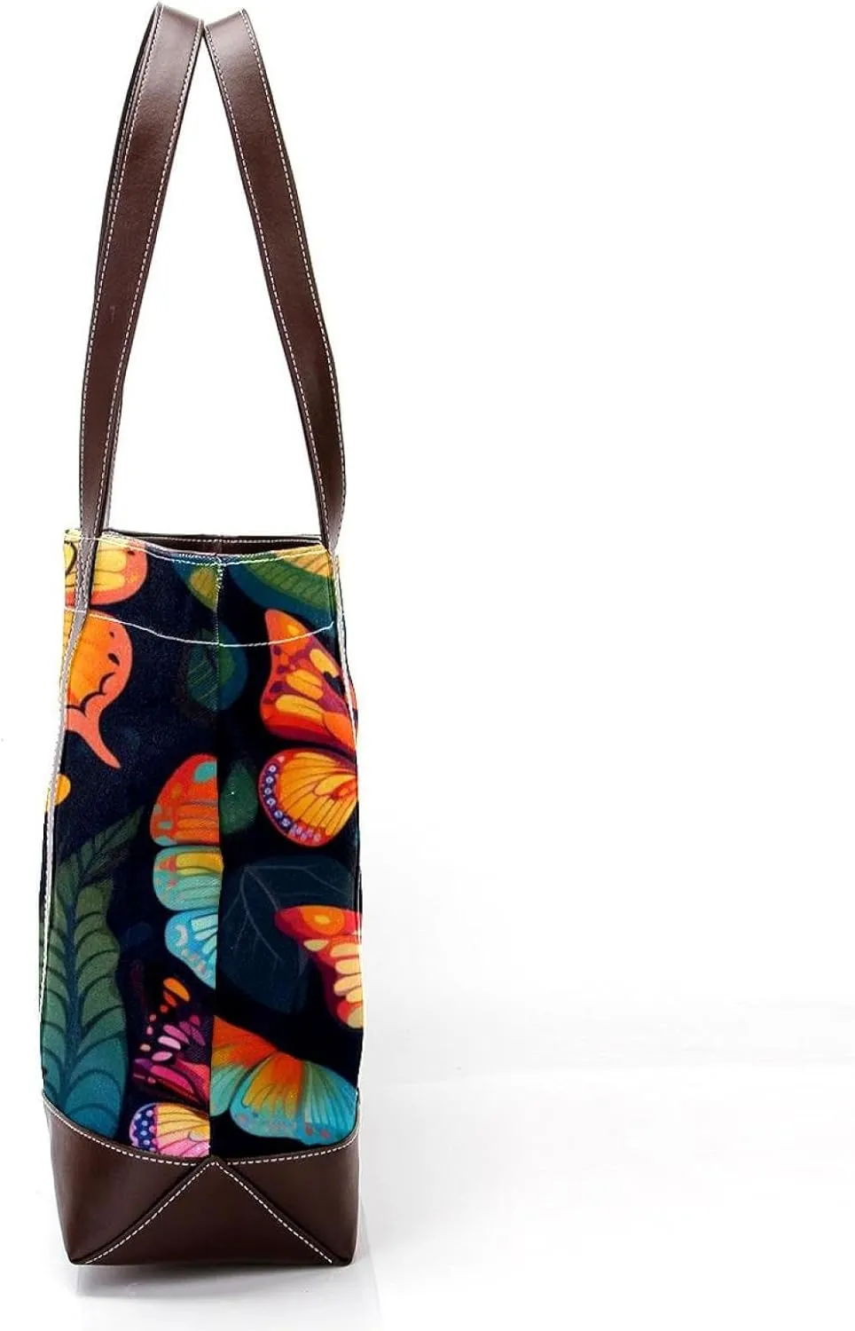 Colorful Butterfly-1497 Shoulder Purses for Women Large Soft Washed Leather Purses and Durable Handbags