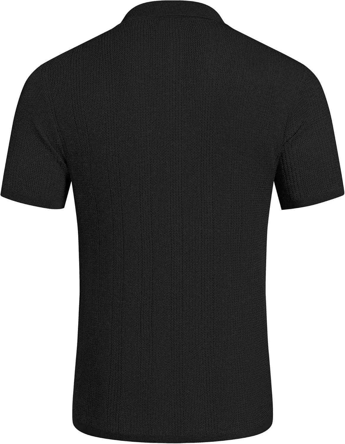 COOFANDY Men's Short Sleeve Knit Shirts Casual Button Down Polo Shirt Fashion Summer Beach Tops