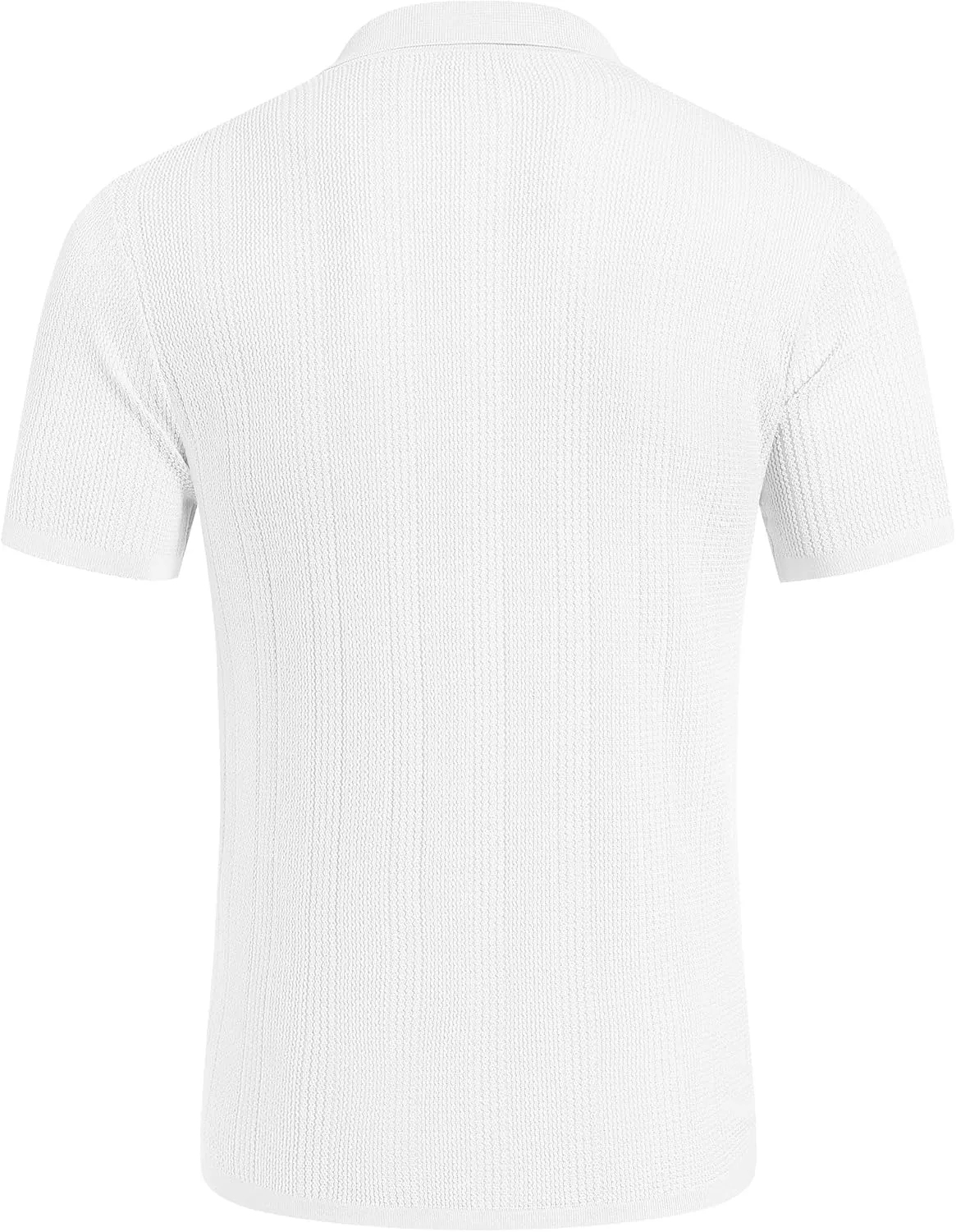 COOFANDY Men's Short Sleeve Knit Shirts Casual Button Down Polo Shirt Fashion Summer Beach Tops