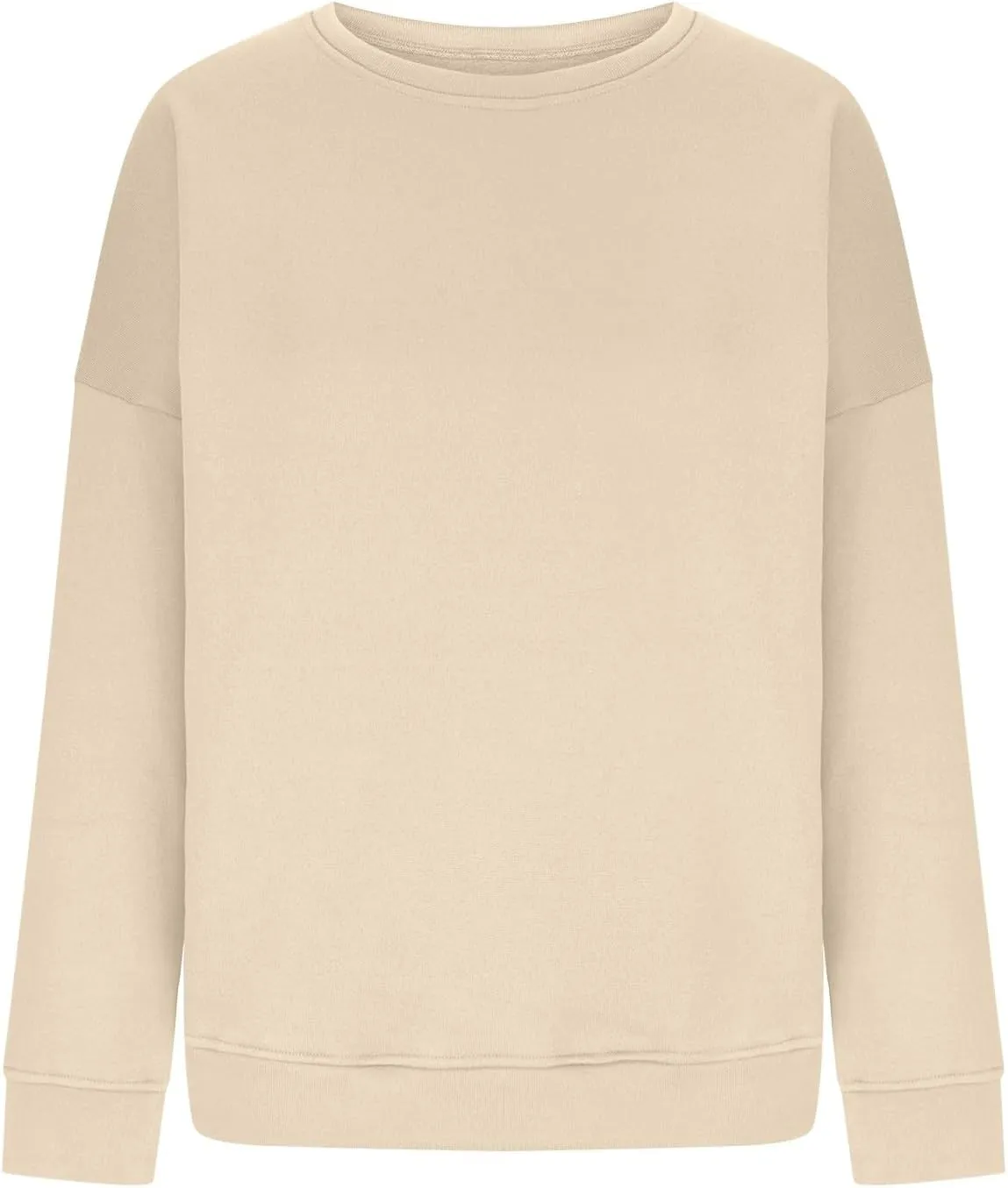 Crew Neck Sweatshirts Women Oversized Crewneck Sweatshirt Long Sleeve Fleece Pullover Fall Y2k Hoodies Preppy Clothes