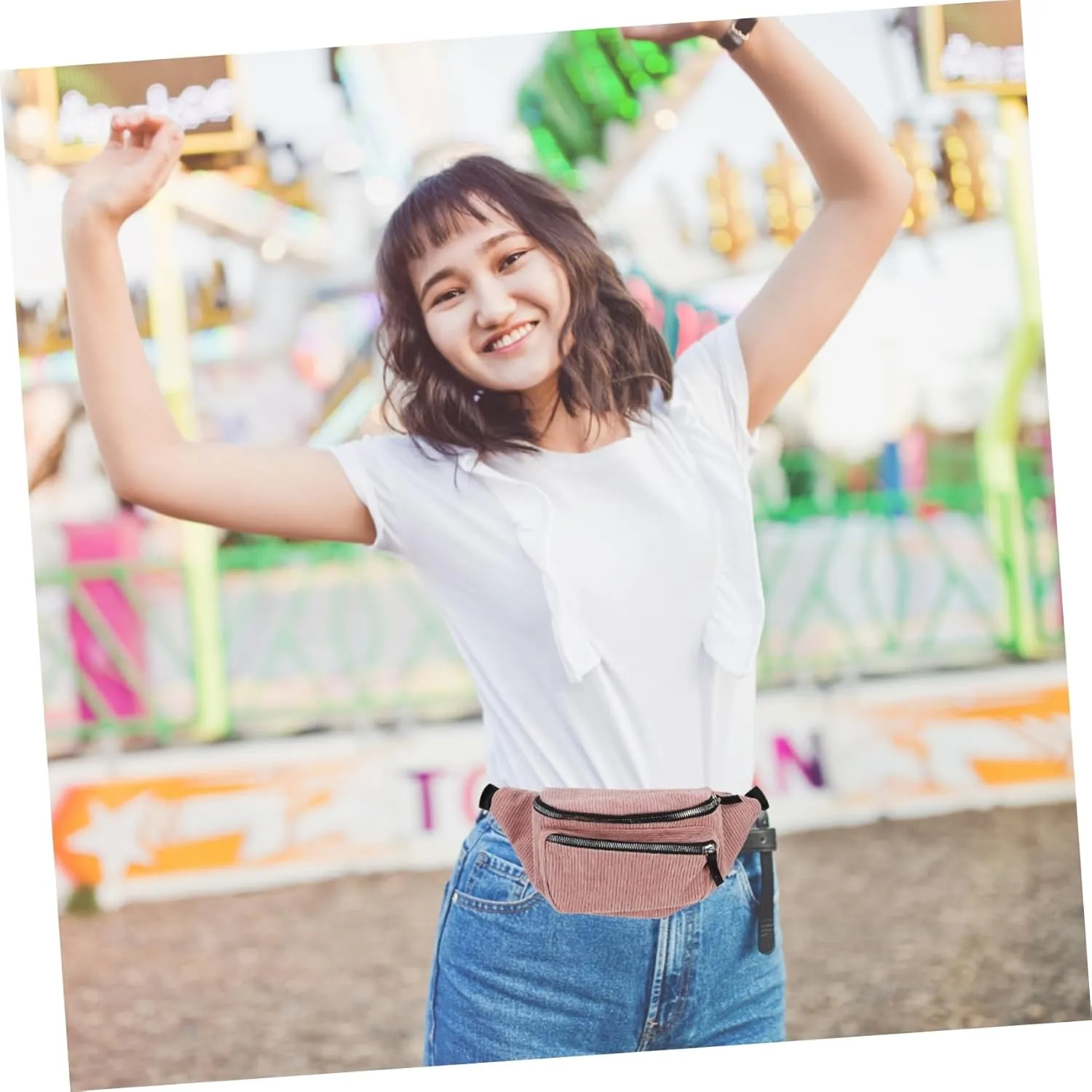 Crossbody Chest Bag Women's Waist Pouch for Phone Wallet Id Mini Sling Bag for Outdoor Activities