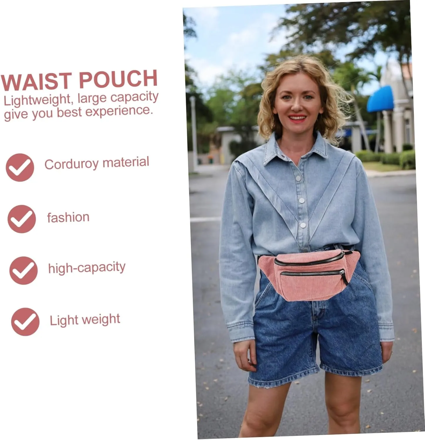 Crossbody Chest Bag Women's Waist Pouch for Phone Wallet Id Mini Sling Bag for Outdoor Activities