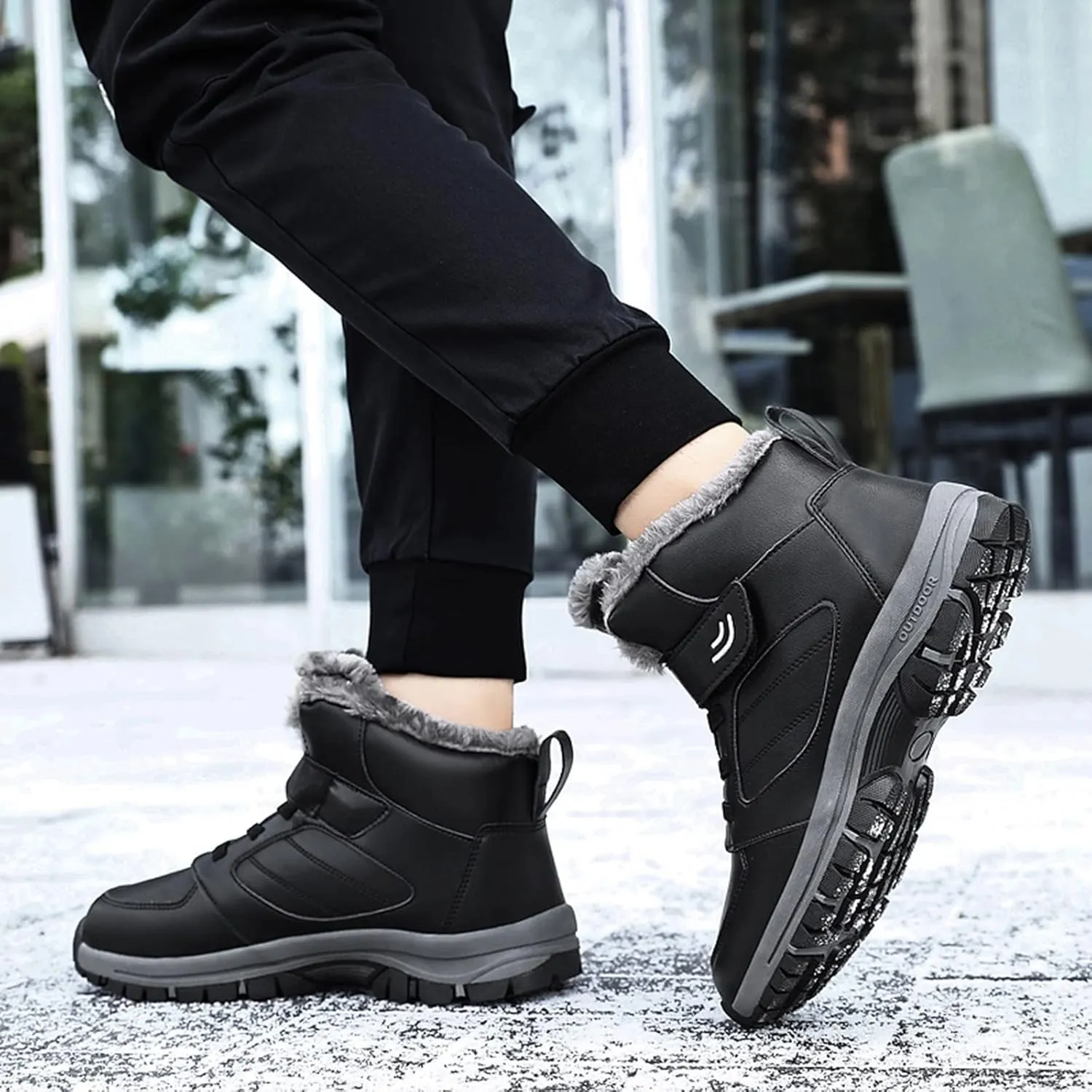 Cute Winter Boots Size 4 Woman Womens Mens Snow Boots Winter Shoes Slip on Ankle Booties Boots Women Winter Waterproof Size 11 Womens Winter Fur Lined Boots Womens Warm Winter Boots Waterproof
