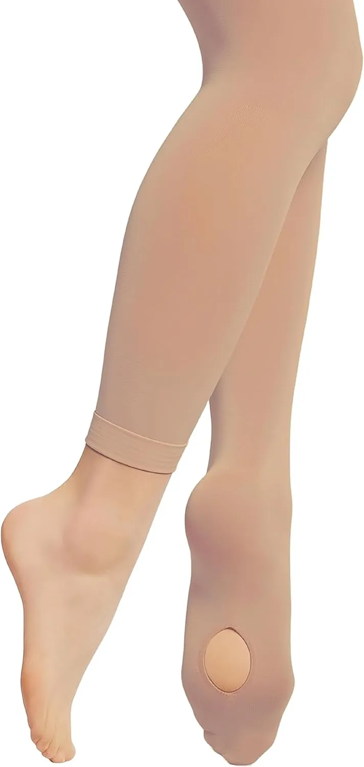 Dancina Transition Ballet Tights  Ultra-Soft Convertible Dance Leggings for Girls & Women  Durable & Comfortable