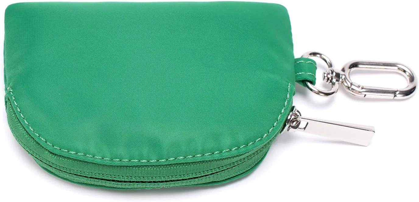 Dual Pouch Wristlet Portable Mini Wallet Detachable Card Holder Small Coin Purse Handbag for Women