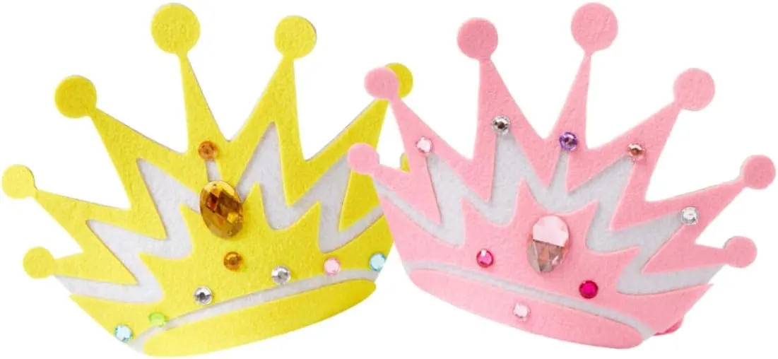 ERINGOGO 2Sets Crown Craft Kit for Creative Headdress Supplies and Tiaras for Birthday Parties Classroom Activities for Boys
