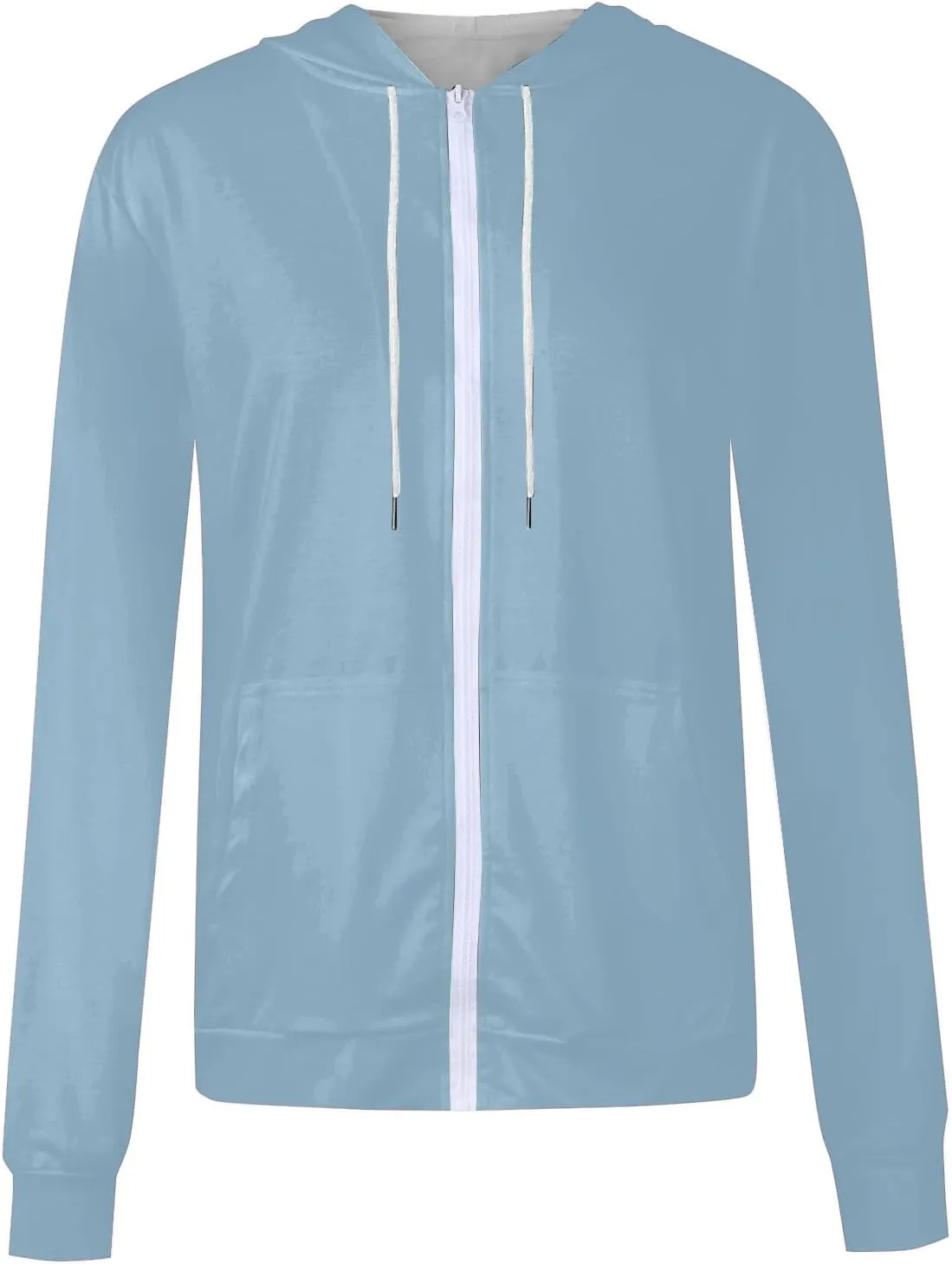 Fall Clothes For Women 2024 Zip Up Long Sleeve Hooded Sweatshirts With Pocket Drawstring Gradient Hoodies