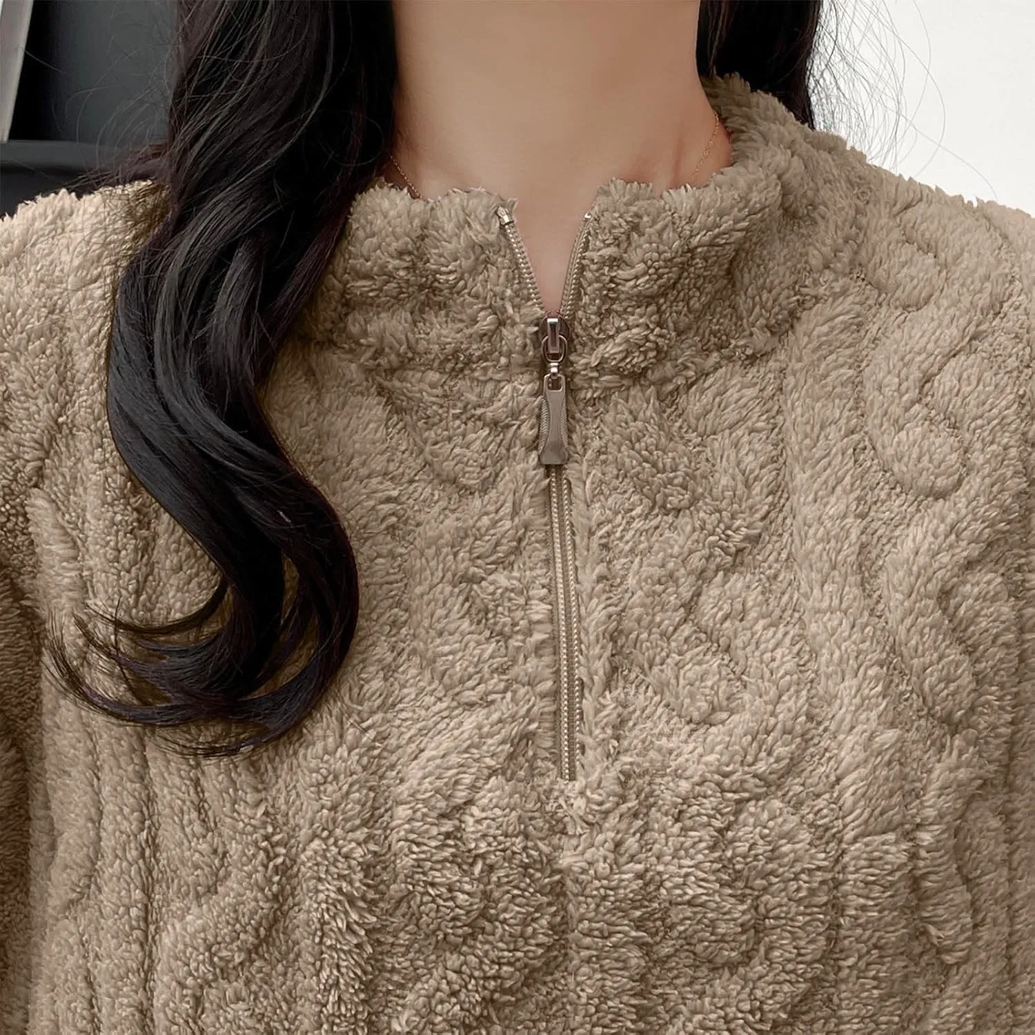 Fall Winter Outfits for Women 2 Piece Home Lounge Wear Sets Clothes Flannel Coral Velvet Pajama Tops and Pants