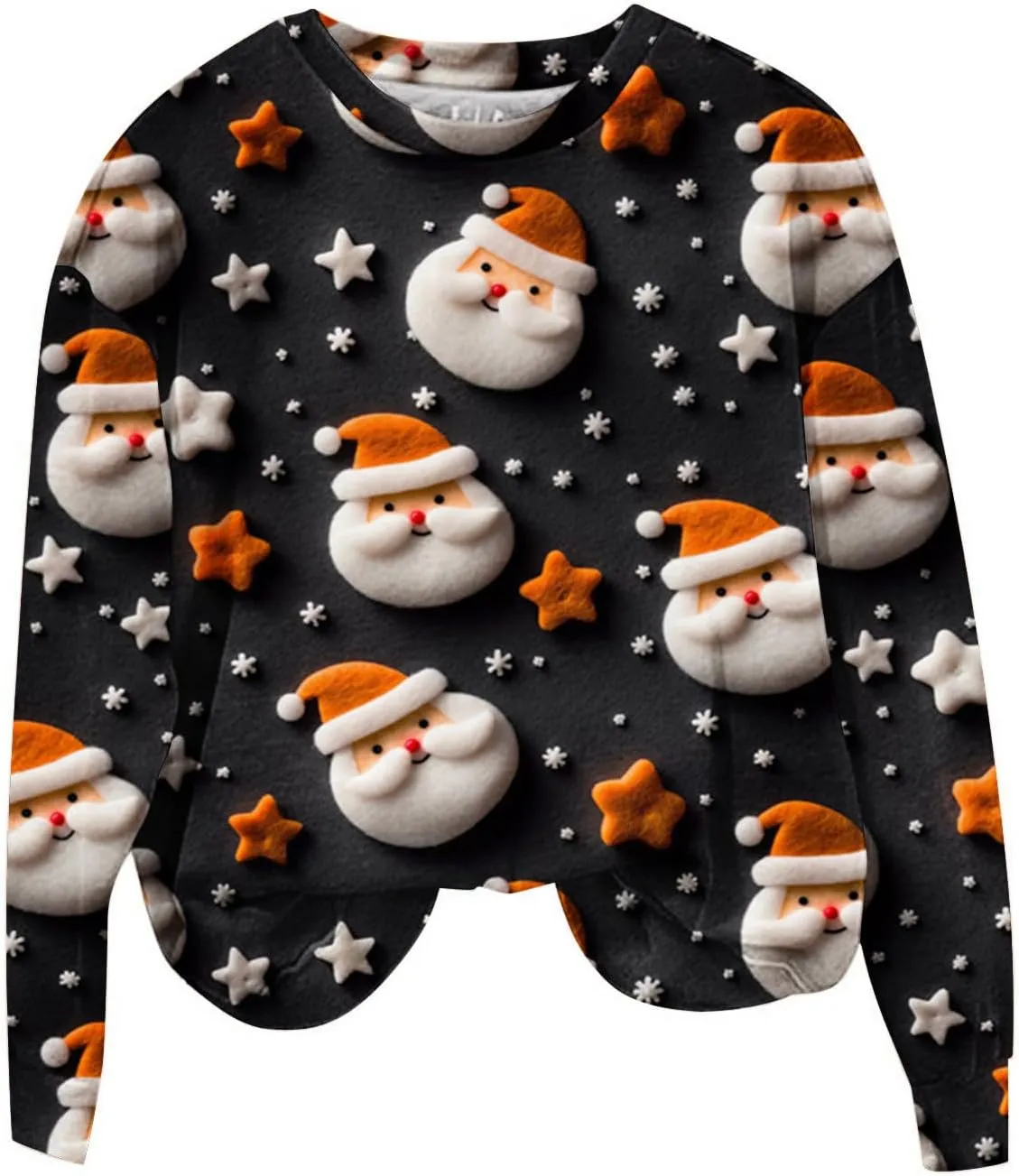fartey 2025 Womens Ugly Christmas Sweaters Funny Cute Xmas Tree Reindeer Snowman Tops Long Sleeve Crewneck Sweatshirts