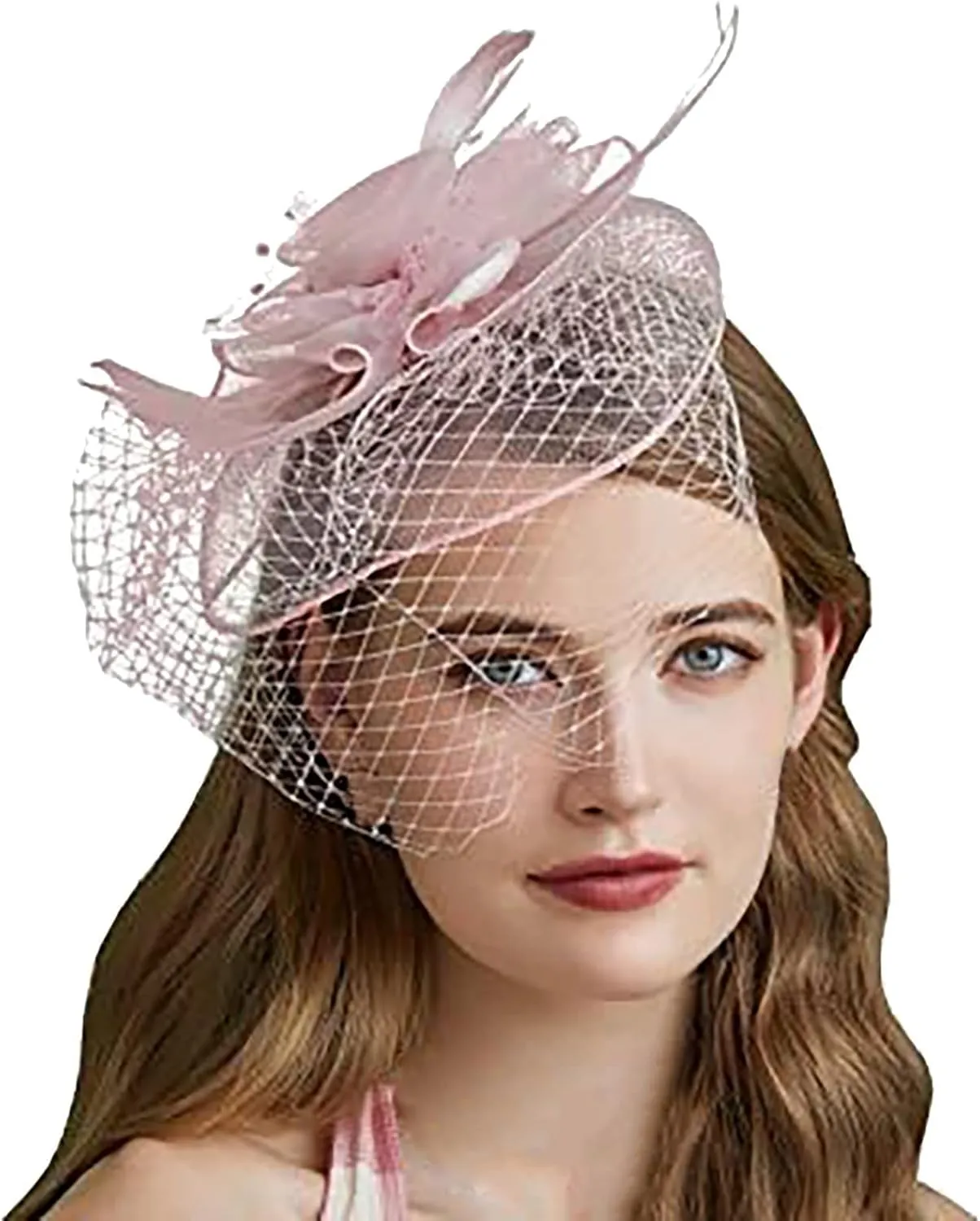 Fascinator for Women Derby Tea Party Casual Feather Headband Fashion 1920s Flapper Hair Clip Fascinators Headpiece