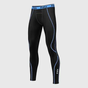 Fdx Blitz Blue Men's Compression Base Layer Tights