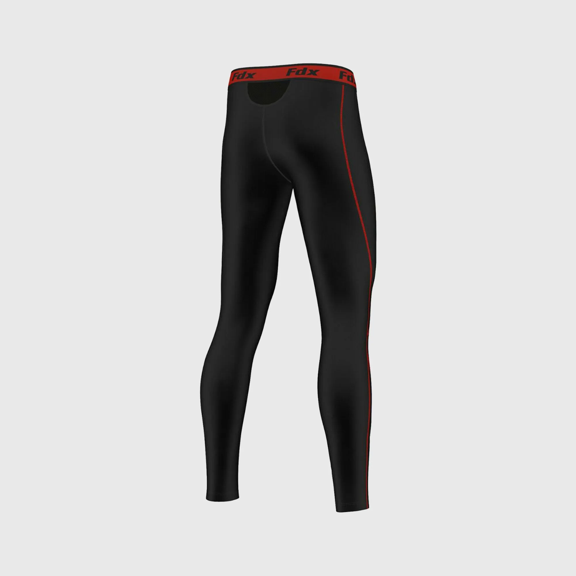 Fdx Blitz Red Men's Compression Base Layer Tights