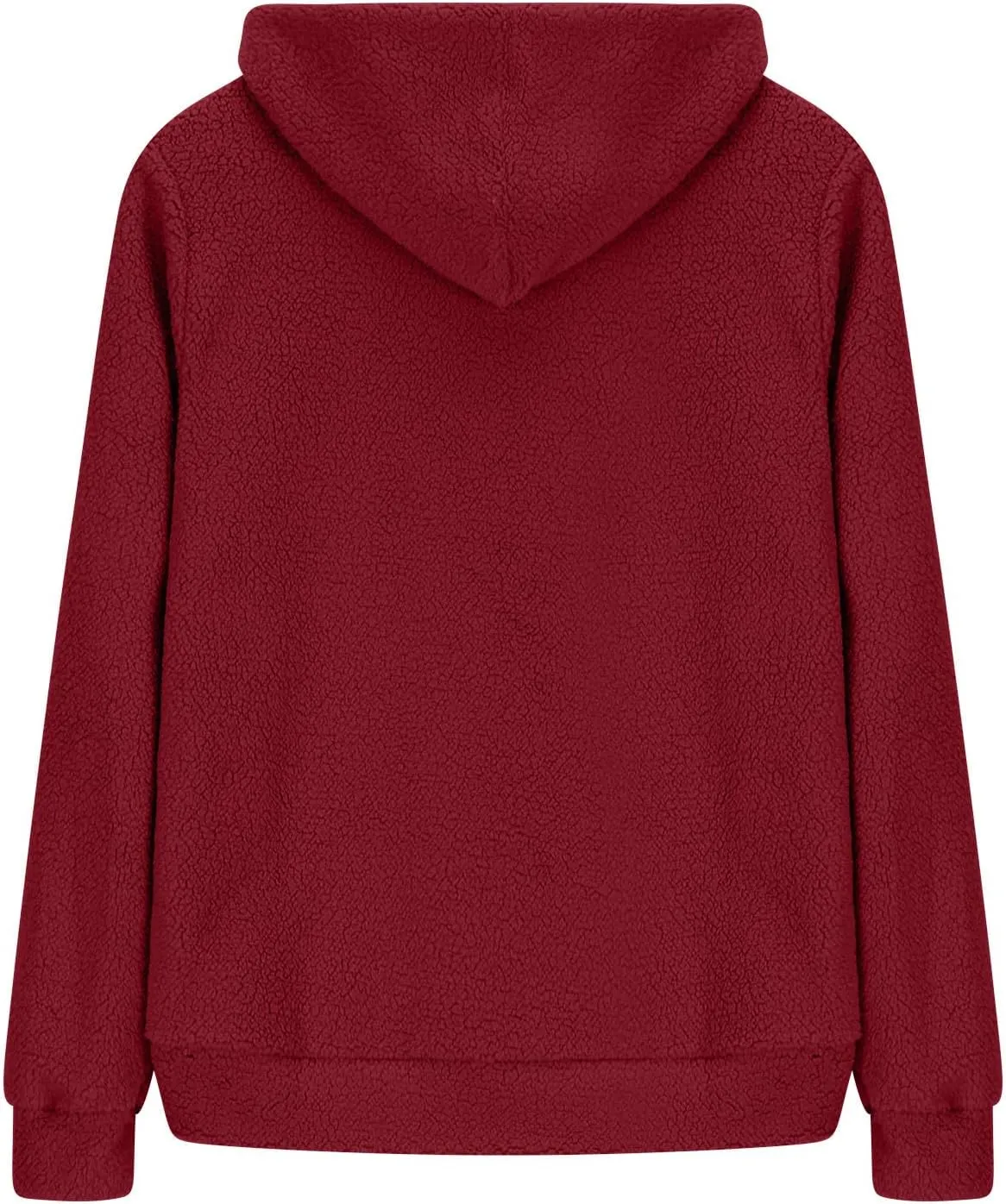 Fleece Hoodies for Women Trendy Zip up Long Sleeve Fuzzy Sherpa Jackets Casual Lightweight Cozy Warm Coat with Pocket