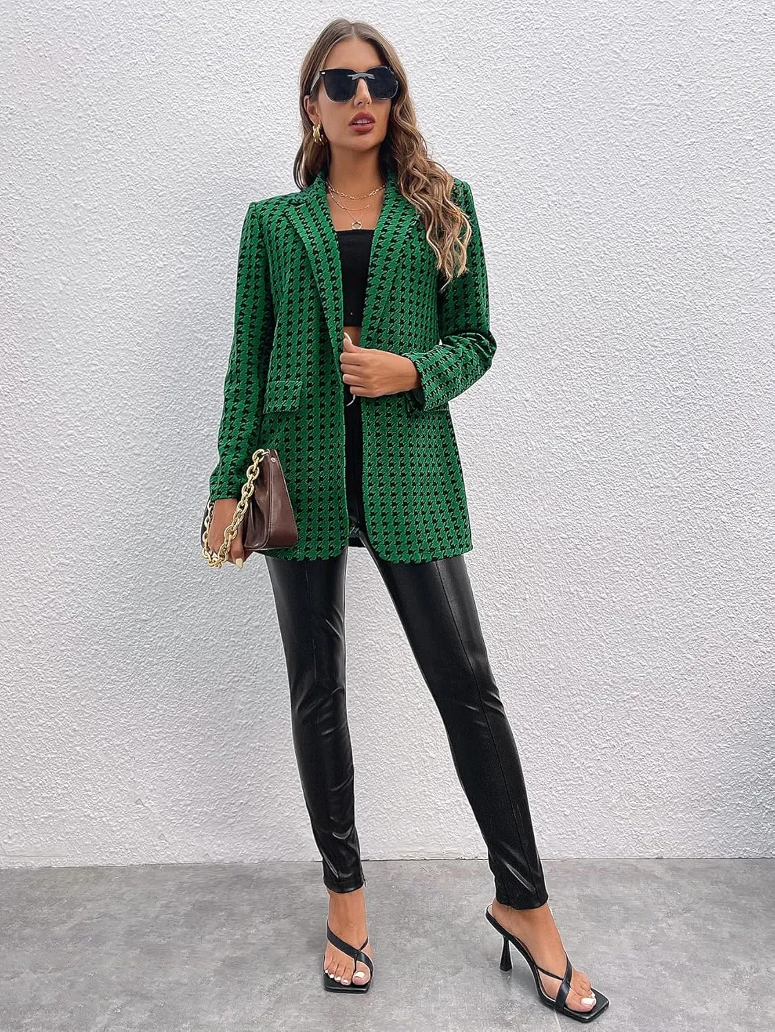 Floerns Women's Casual Long Sleeve Graphic Colorful Blazer Work Suit Jackets