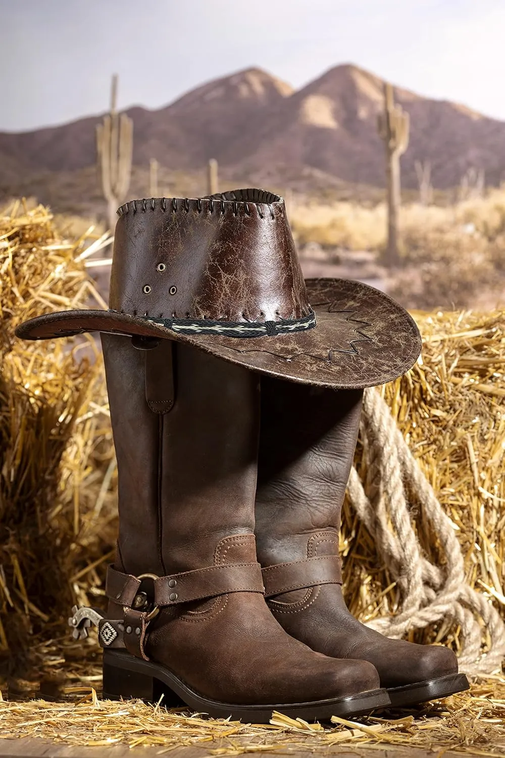 Gamboa Natural Horsehair Hat Bands for Cowboy and Cowgirl Hats Men and Women Western Hat Bands