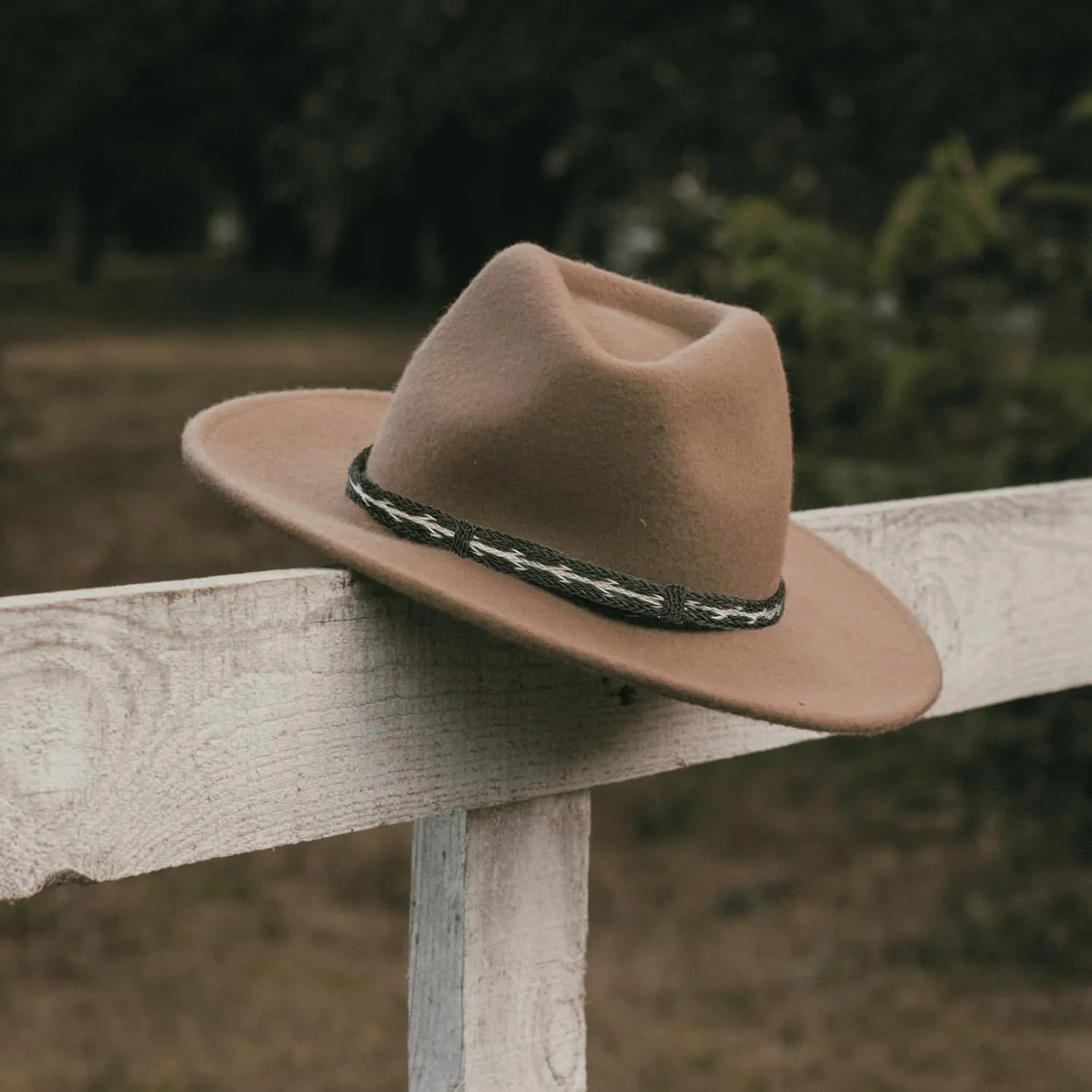 Gamboa Natural Horsehair Hat Bands for Cowboy and Cowgirl Hats Men and Women Western Hat Bands