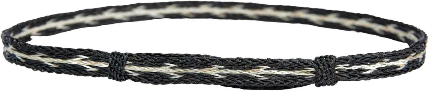 Gamboa Natural Horsehair Hat Bands for Cowboy and Cowgirl Hats Men and Women Western Hat Bands