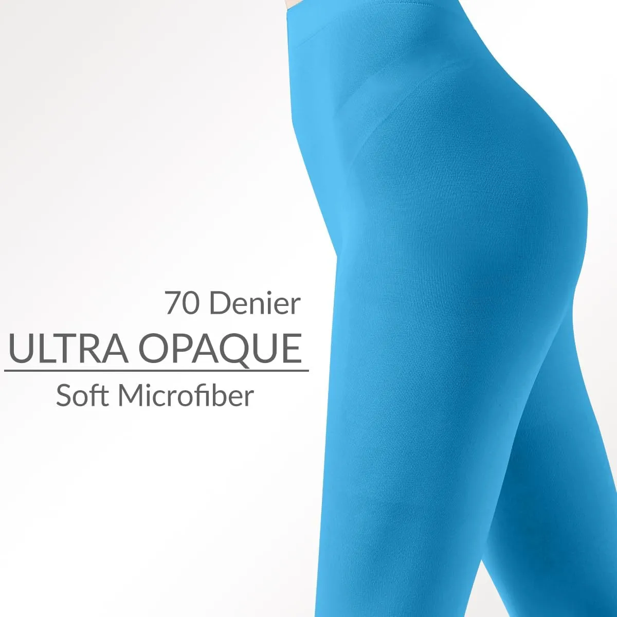 G&Y Opaque Tights for Women - 70D Control Top Pantyhose Running Yoga Leggings Athletic Pants