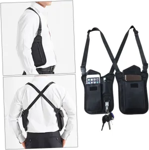 GANAZONO Concealed Carry Sling Bag Underarm Bag Key Case Men's for Safe Storage